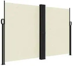 vidaXL Seitenmarkise Ausziehbar Creme 160x1000 cm