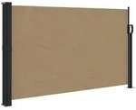 vidaXL Seitenmarkise Ausziehbar Taupe 120x600 cm