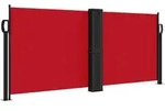 vidaXL Seitenmarkise Ausziehbar Rot 100x600 cm