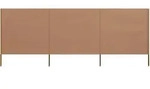 vidaXL 3-teiliges Windschutzgewebe 400 x 160 cm Taupe