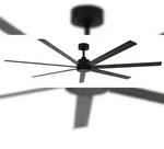 Lucci DC Deckenventilator Atlanta II Schwarz 183