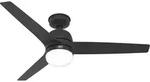 Hunter Outdoor Deckenventilator Seawave Schwarz mit Licht 132