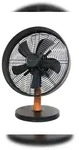 Unold 86715 Tischventilator Black Steel mit 3-stufiger Geschwindigkeitsregelung und