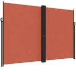 vidaXL Seitenmarkise Ausziehbar Terrakottarot 220x1000 cm