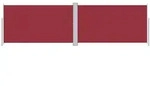 vidaXL Seitenmarkise Ausziehbar Rot 180x600 cm