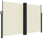 vidaXL Seitenmarkise Ausziehbar Creme 160x600 cm