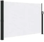 vidaXL Seitenmarkise Ausziehbar Wei&szlig; 140x300 cm