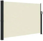 vidaXL Seitenmarkise Ausziehbar Creme 140x300 cm