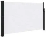 vidaXL Seitenmarkise Ausziehbar Wei&szlig; 117x300 cm