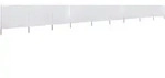 vidaXL 9-teiliges Windschutzgewebe 1200 x 80 cm Sandwei&szlig;