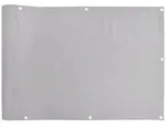 vidaXL Balkon-Sichtschutz Grau 400x120 cm PVC