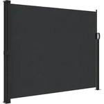 vidaXL Seitenmarkise Ausziehbar Schwarz 160x500 cm
