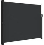 vidaXL Seitenmarkise Ausziehbar Schwarz 160x300 cm