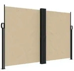 vidaXL Seitenmarkise Ausziehbar Beige 160x1200 cm