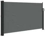 vidaXL Ausziehbare Seitenmarkise Anthrazit 120x600 cm