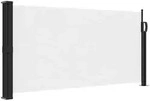 vidaXL Seitenmarkise Ausziehbar Wei&szlig; 100x500 cm