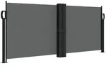vidaXL Seitenmarkise Ausziehbar Anthrazit 100x600 cm