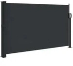 vidaXL Seitenmarkise Ausziehbar Schwarz 117x300 cm