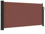 vidaXL Seitenmarkise Ausziehbar Braun 100x300 cm