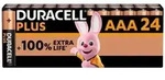 DURACELL Alkaline-Batterien AAA Plus, 1.5 V LR03 MN2400, Packung mit 24 St&uuml;ck