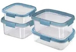 Curver - SMART FRESH ECO 4er-Set 0,9L/1L/1,1L/1,2L, transparent / pastellblau 