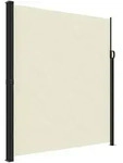 vidaXL Seitenmarkise Ausziehbar Creme 220x300 cm