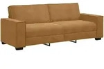 vidaXL 3-Sitzer-Sofa Braun 220x78x84 cm Samt