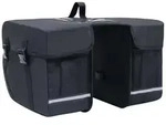 vidaXL Doppel-Fahrradtasche f&uuml;r Gep&auml;cktr&auml;ger Wasserdicht 35 L Schwarz
