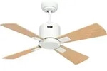 eco neo III 92, wlan-ventilator ohne licht, wei&szlig;es geh&auml;use, fl&uuml;gel aus ahorn und