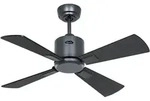 eco neo III 92, ventilator ohne licht, korpus anthrazit, fl&uuml;gel teak und schwarz,