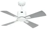 eco neo III 92, wlan-ventilator ohne licht, wei&szlig;es geh&auml;use, wei&szlig;e und graue