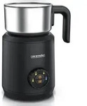 Arendo Milchaufsch&auml;umer 4in1 Induktion, warm & kalt Schaum, 400 ml, Edelstahl, Latte