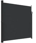 vidaXL Seitenmarkise Ausziehbar Schwarz 200x300 cm