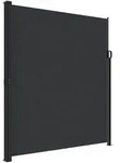 vidaXL Seitenmarkise Ausziehbar Schwarz 220x300 cm