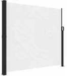 vidaXL Seitenmarkise Ausziehbar Wei&szlig; 180x500 cm