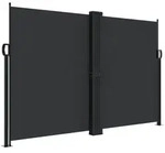 vidaXL Seitenmarkise Ausziehbar Schwarz 160x600 cm