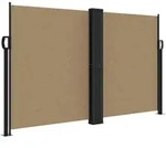 vidaXL Seitenmarkise Ausziehbar Taupe 140x600 cm
