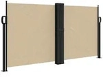 vidaXL Seitenmarkise Ausziehbar Beige 120x600 cm