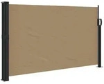 vidaXL Seitenmarkise Ausziehbar Taupe 117x300 cm