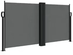 vidaXL Seitenmarkise Ausziehbar Anthrazit 120x1000 cm