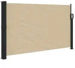 vidaXL Seitenmarkise Ausziehbar Beige 117x300 cm