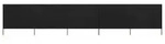 vidaXL 5-teiliges Windschutzgewebe 600 x 160 cm Schwarz