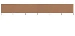 vidaXL 6-teiliges Windschutzgewebe 800 x 160 cm Taupe