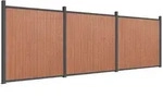 vidaXL Zaunelement Braun 526x186 cm WPC