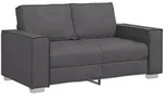 vidaXL Sofa Grau 160 x 80 x 84 cm Stoff