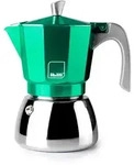 IBILI - Elba Green Espressokocher, 9 Tassen, 450 ml, Aluminiumguss, Edelstahlboden,