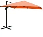 Mendler Gastronomie-Ampelschirm HWC-A96, 3x4m (&Oslash;5m) Polyester Alu/Stahl 26kg ~