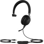 Yealink UH38 Mono Teams Kopfh&ouml;rer Verkabelt & Kabellos Kopfband Anrufe/Musik USB