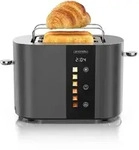 Arendo Toaster Edelstahl, Kurzschlitz, Touch Display, Br&auml;unungsgrad- &