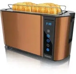 Arendo Toaster, Edelstahl, mit Br&ouml;tchenaufsatz, Display & Touch,...